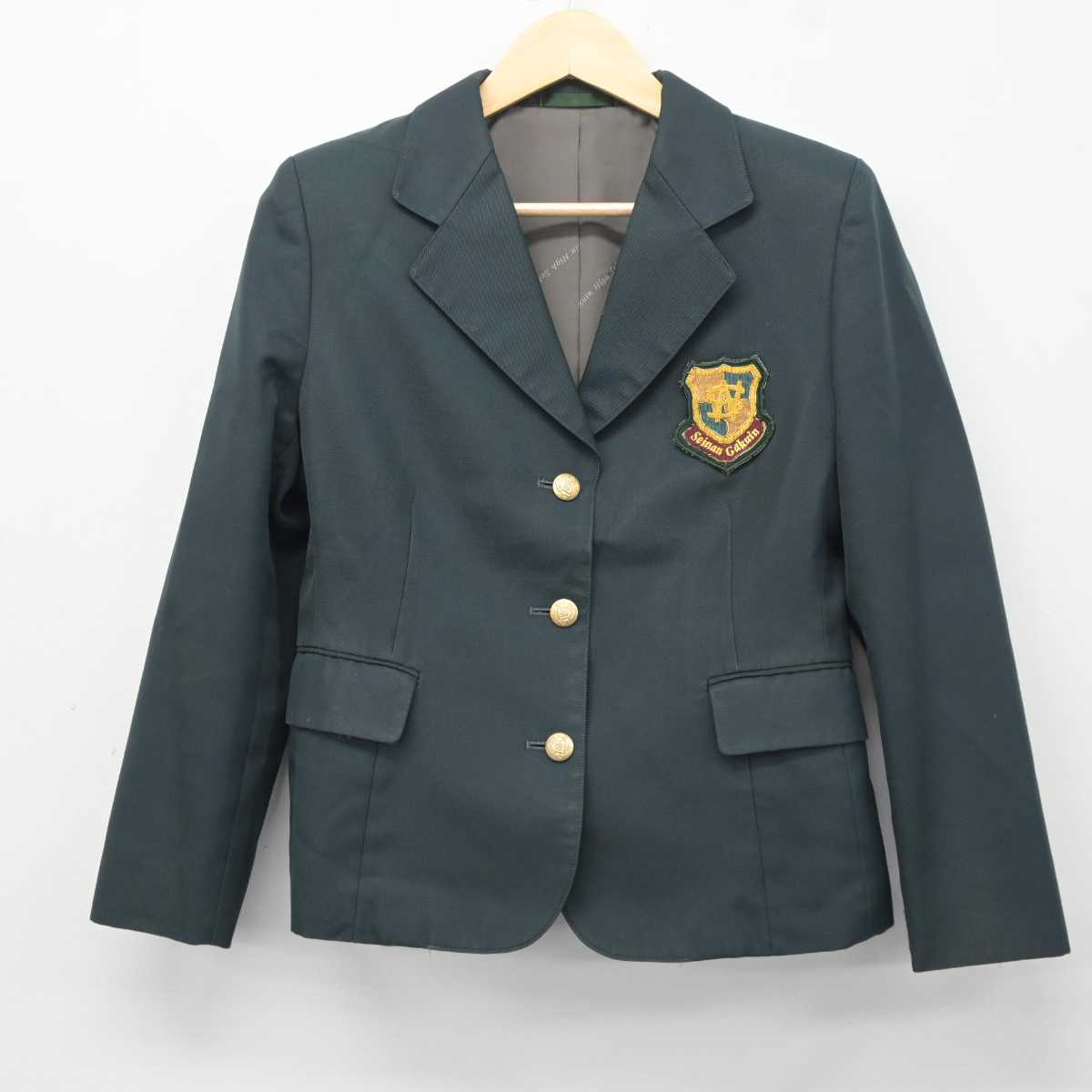 【中古】福岡県 西南学院高等学校 女子制服 2点 (ブレザー・スカート) sf041998