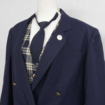 【中古】宮城県 聖和学園高等学校 女子制服 5点 (ブレザー・ベスト・スカート) sf042007