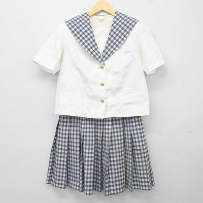 【中古】宮城県 聖和学園高等学校 女子制服 2点 (セーラー服・スカート) sf042009