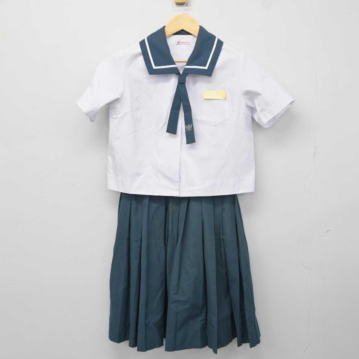 【中古】大分県 昭和中学校 女子制服 3点 (シャツ・スカート) sf042011