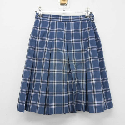 【中古】東京都 立川女子高等学校 女子制服 4点 (シャツ・ニットベスト・スカート) sf042021