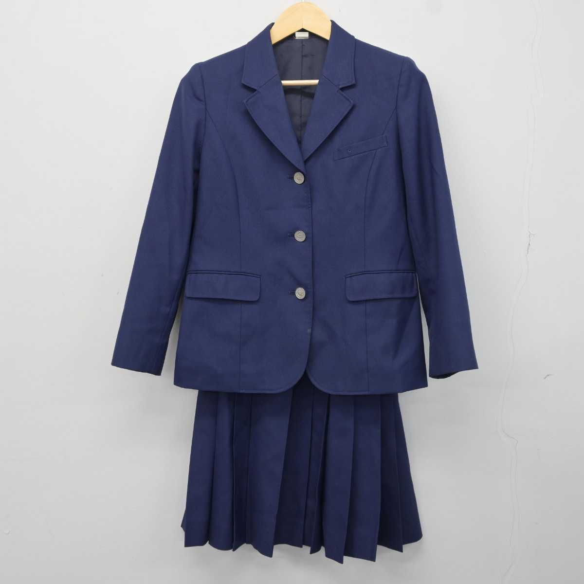 【中古】福井県 美方高等学校 女子制服 2点 (ブレザー・スカート) sf042025