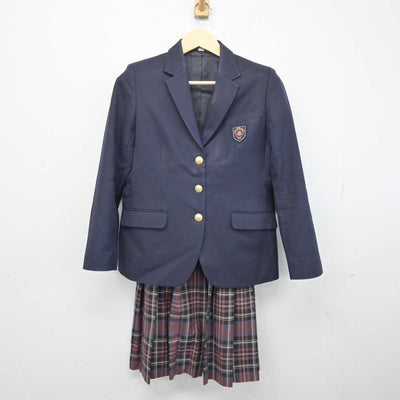 【中古】福島県 福島成蹊中学校 女子制服 3点 (ブレザー・スカート) sf042039