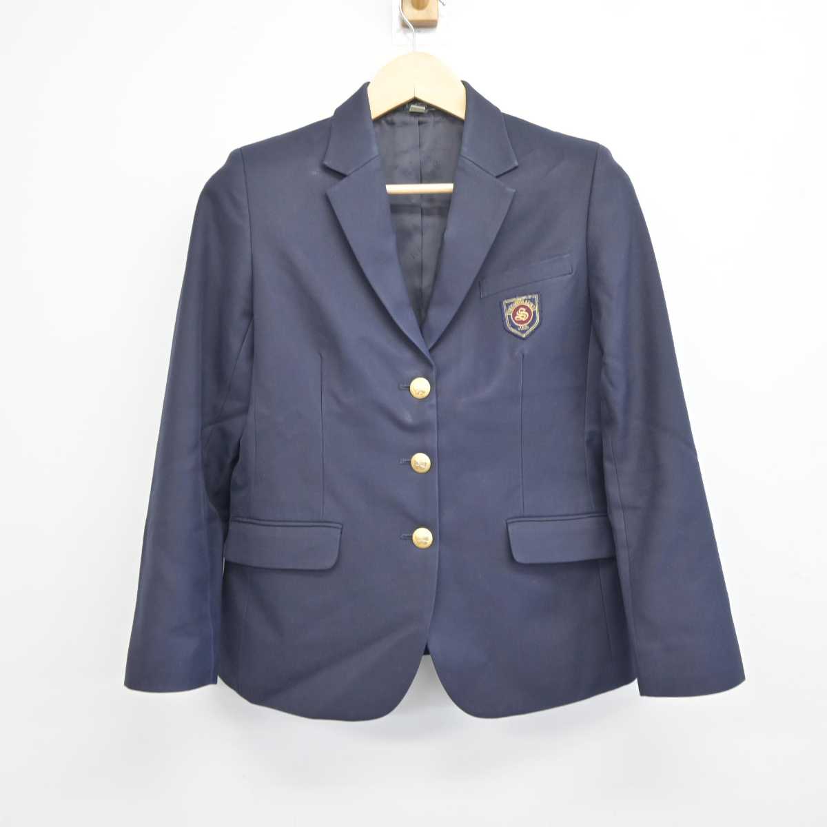 【中古】福島県 福島成蹊中学校 女子制服 3点 (ブレザー・スカート) sf042039