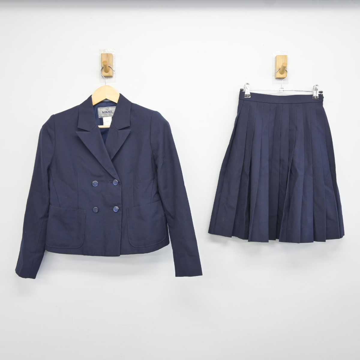 【中古】岐阜県 岐山高等学校 女子制服 3点 (ブレザー・スカート) sf042045