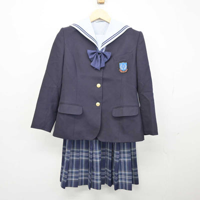 【中古】福島県 錦中学校 女子制服 4点 (ブレザー・セーラー服・スカート) sf042063