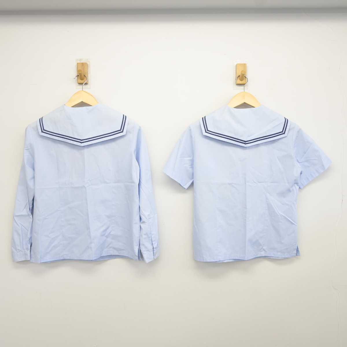 【中古】福島県 錦中学校 女子制服 2点 (セーラー服) sf042065