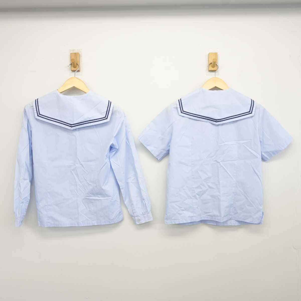 【中古】福島県 錦中学校 女子制服 2点 (セーラー服) sf042066