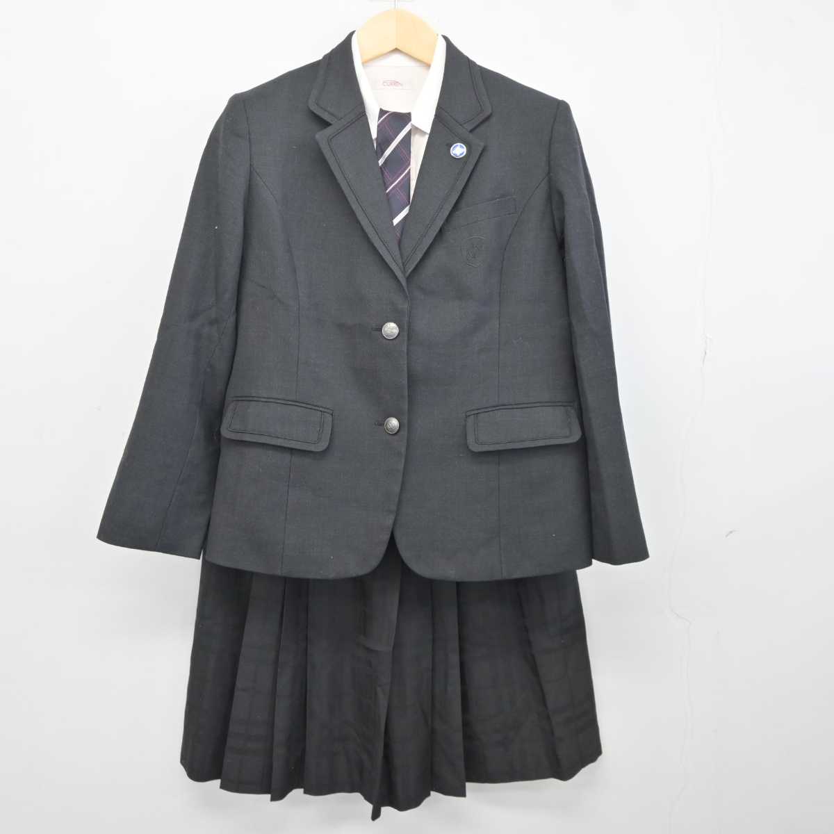 【中古】大阪府 大阪国際大和田高等学校 女子制服 5点 (ブレザー・シャツ・スカート) sf042069