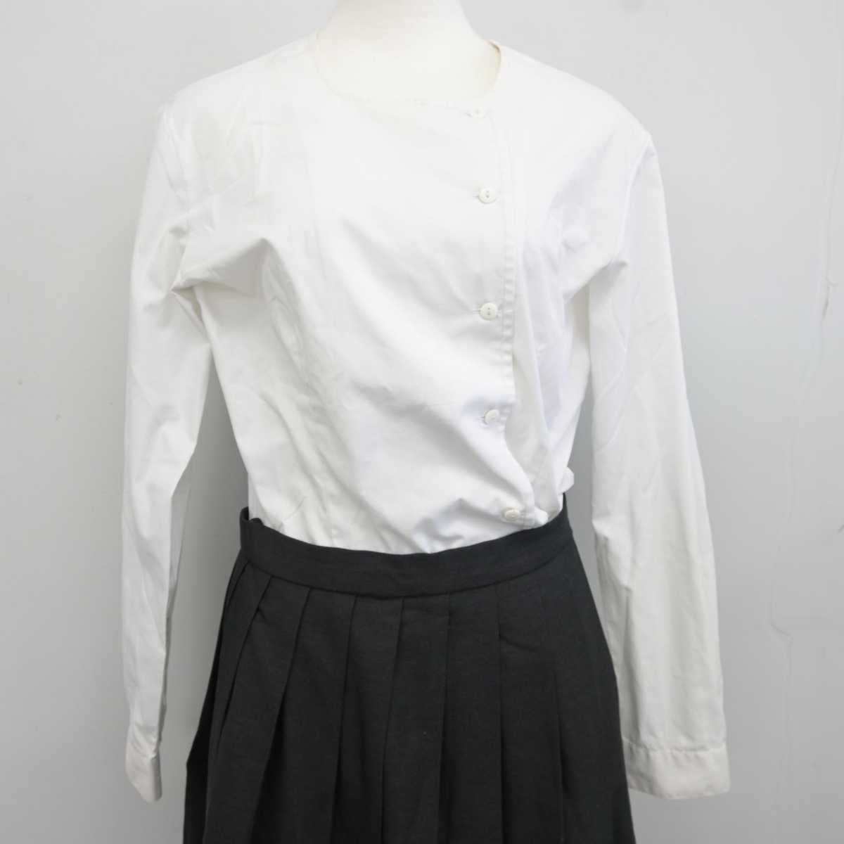 【中古】大阪府 大阪国際大和田中学校 女子制服 5点 (ブレザー・ベスト・シャツ・スカート) sf042077