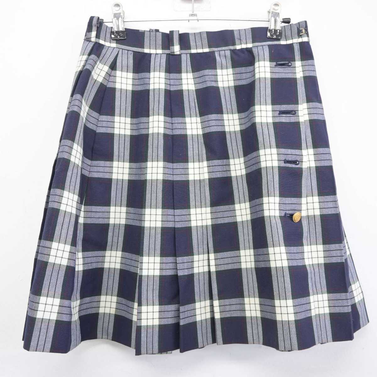 【中古】東京都 鶴川高等学校 女子制服 4点 (シャツ・スカート) sf042086