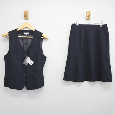 【中古】 事務服 女子制服 2点 (ベスト・スカート) sf042090