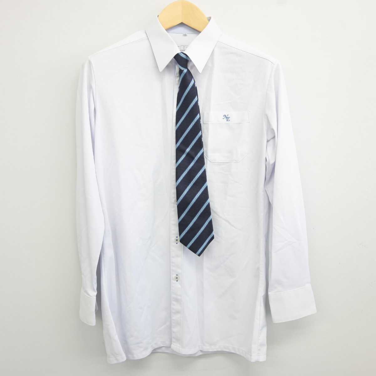 【中古】愛媛県 新居浜東高等学校 男子制服 4点 (ブレザー・シャツ・ズボン) sf042093