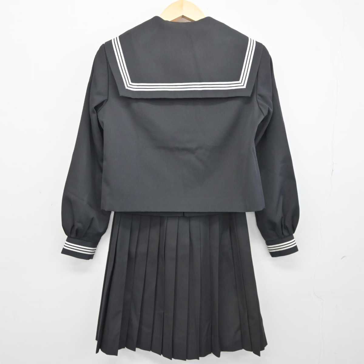 【中古】三重県 松阪市立中部中学校 女子制服 3点 (セーラー服・スカート) sf042098