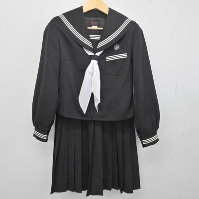 【中古】三重県 松阪市立中部中学校 女子制服 3点 (セーラー服・スカート) sf042099