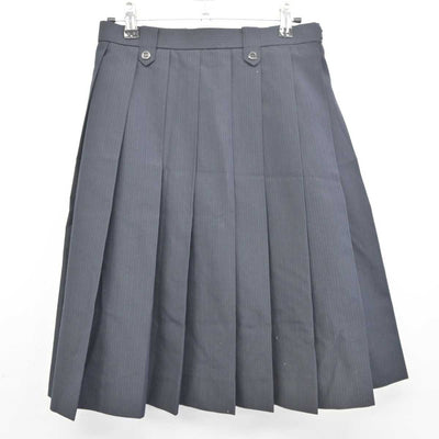 【中古】大阪府 摂津高等学校 女子制服 4点 (ニットベスト・シャツ・スカート) sf042102