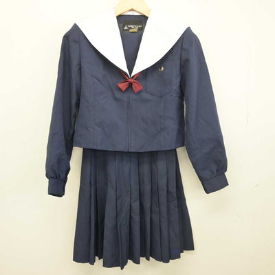 【中古】愛知県 尾北高等学校 女子制服 4点 (セーラー服・スカート) sf042109