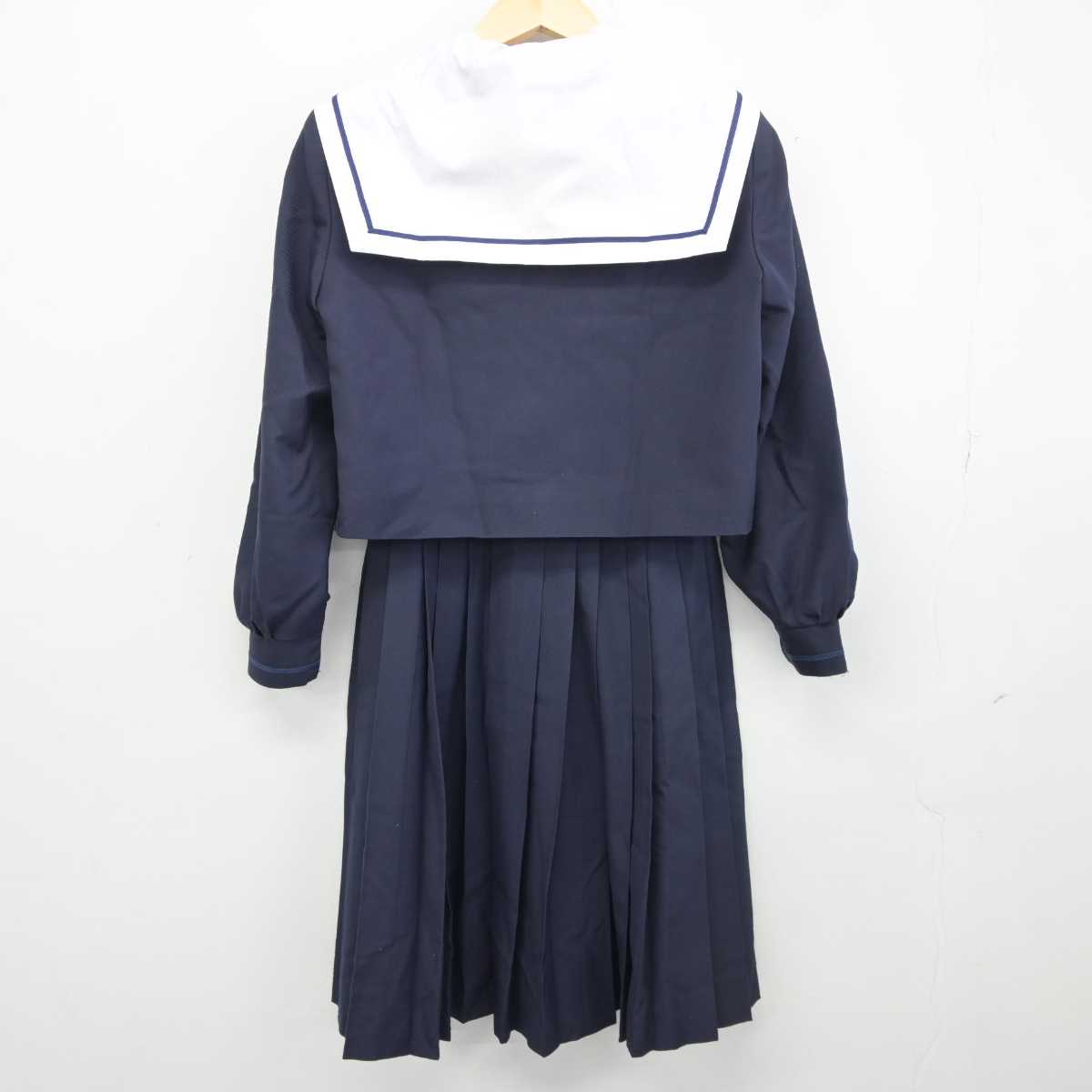 【中古】愛知県 西枇杷島中学校 女子制服 3点 (セーラー服・スカート) sf042113