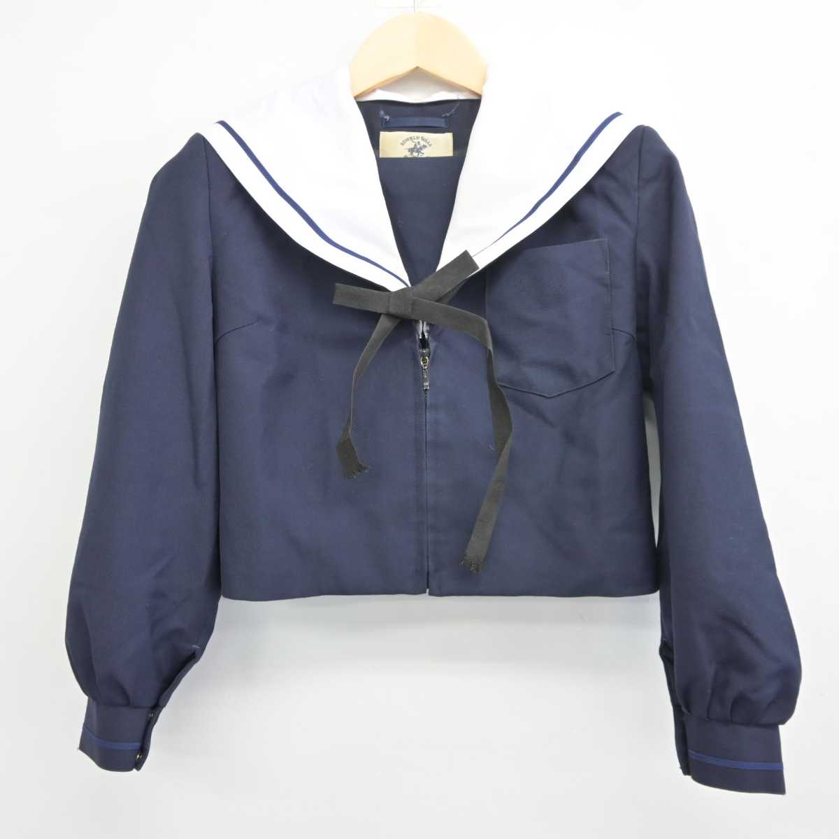 【中古】愛知県 西枇杷島中学校 女子制服 3点 (セーラー服・スカート) sf042113