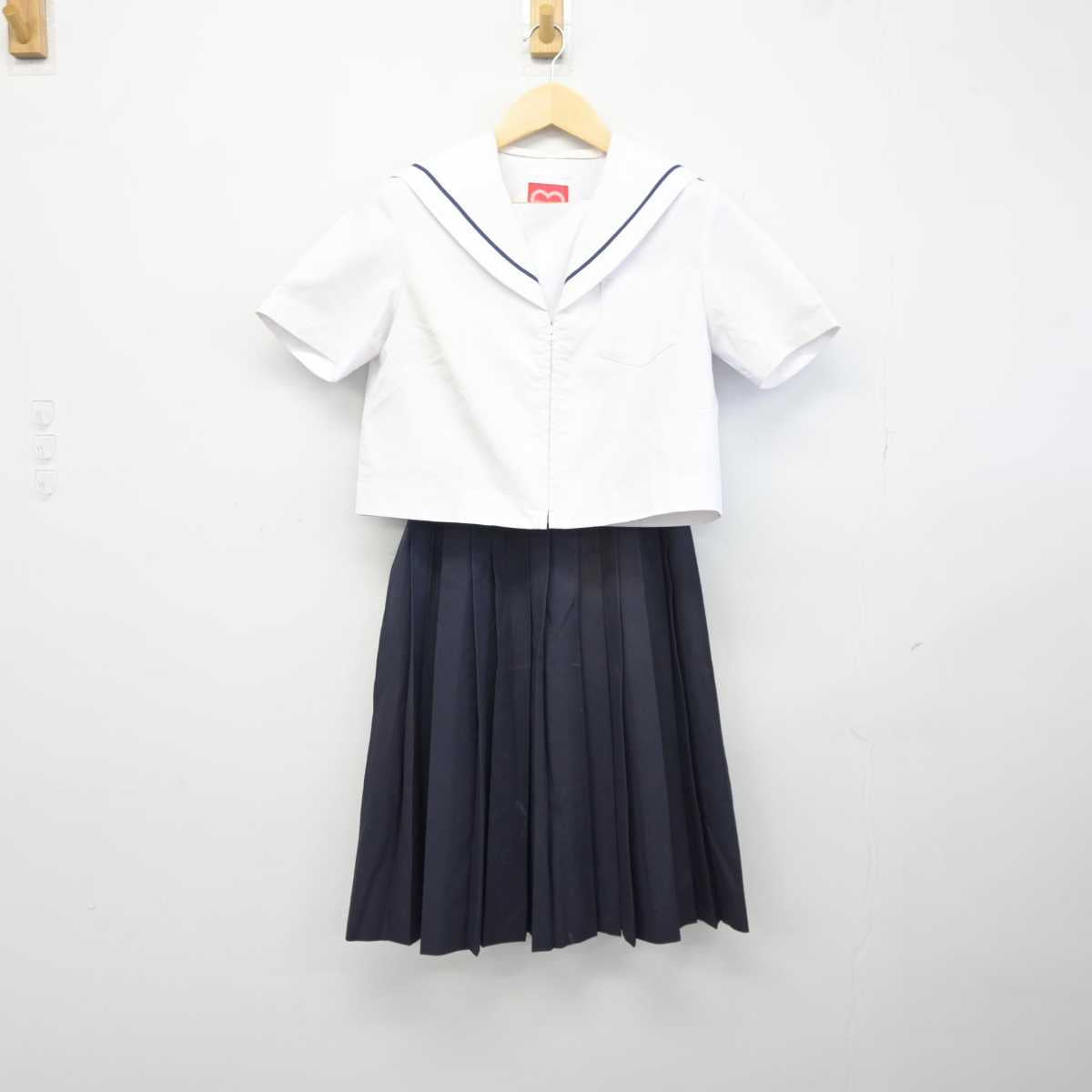 【中古】愛知県 西枇杷島中学校 女子制服 3点 (セーラー服・スカート) sf042114