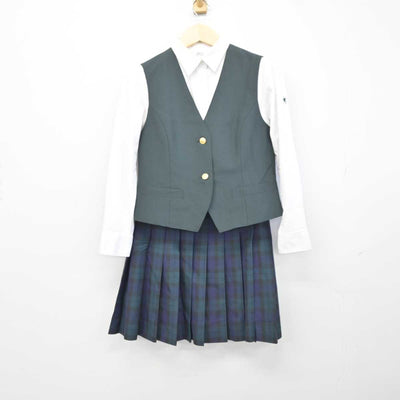 【中古】宮城県 仙台育英学園高等学校 女子制服 3点 (ベスト・シャツ・スカート) sf042116