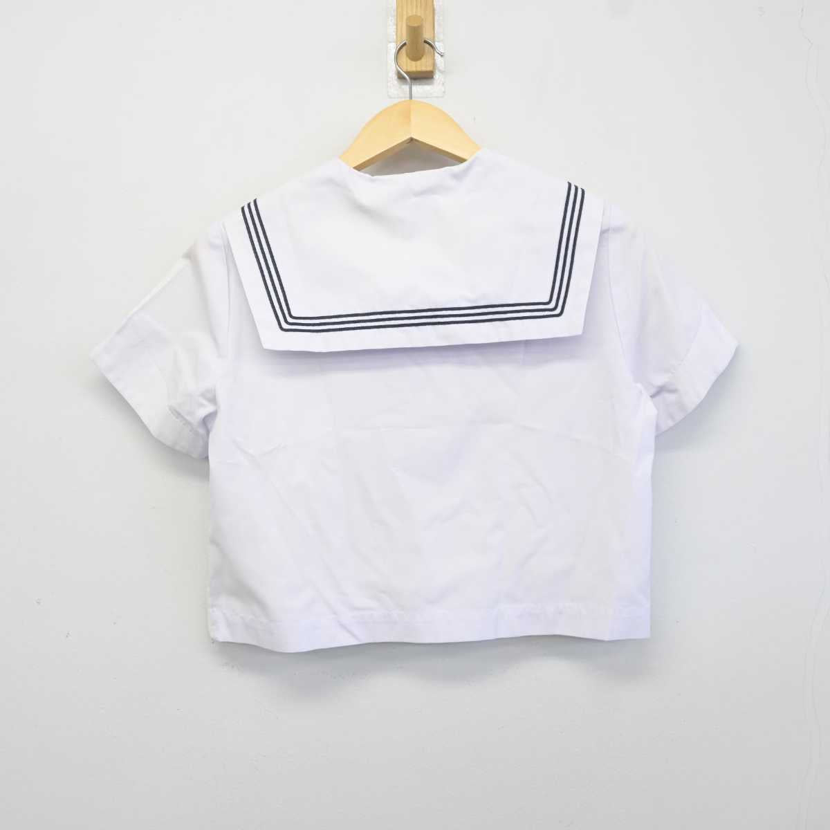 【中古】佐賀県 北茂安中学校 女子制服 2点 (セーラー服・シャツ) sf042118