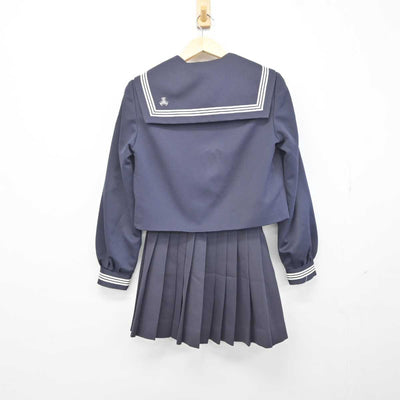 【中古】滋賀県 朝桜中学校 女子制服 3点 (セーラー服・スカート) sf042119