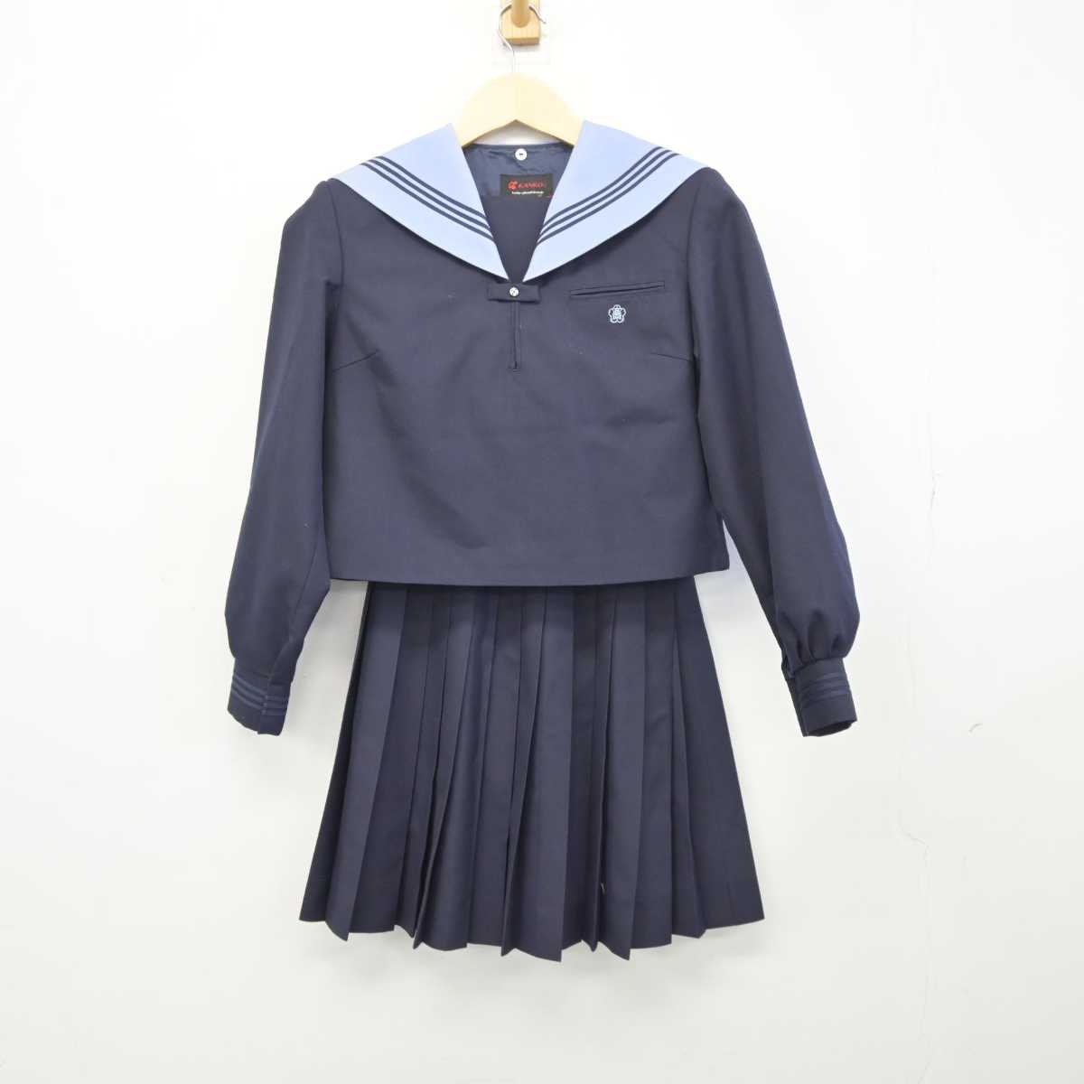 【中古】滋賀県 水口高等学校 女子制服 1点 (セーラー服・スカート) sf042120