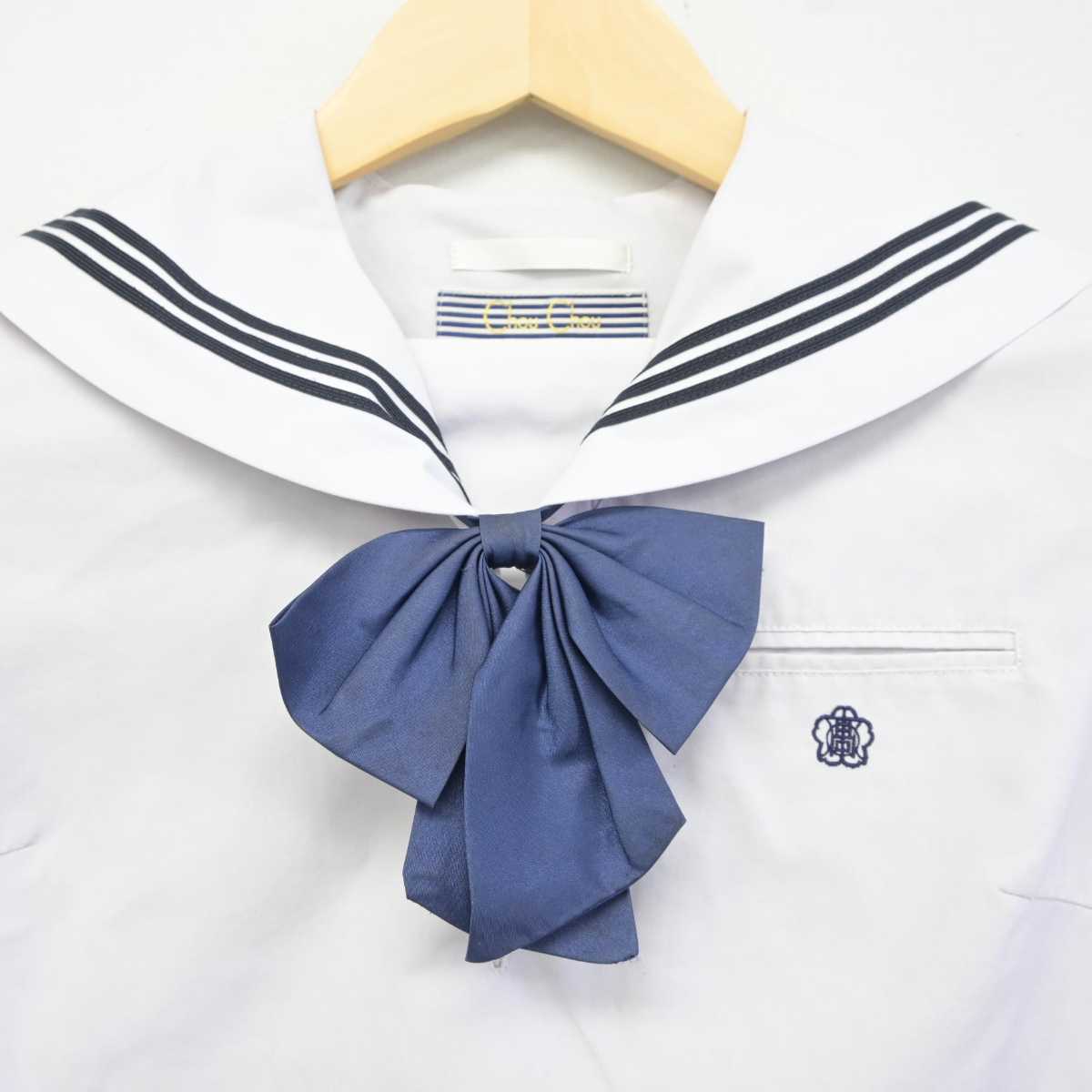 【中古】滋賀県 水口高等学校 女子制服 2点 (セーラー服) sf042121