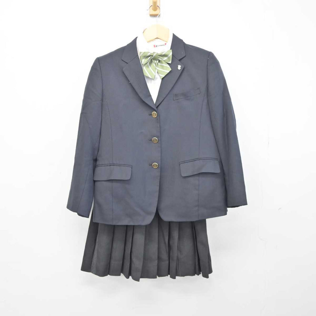 【中古】栃木県 宇都宮東高等学校・附属中学校 女子制服 7点 (ブレザー・ニット・シャツ・スカート) sf042123