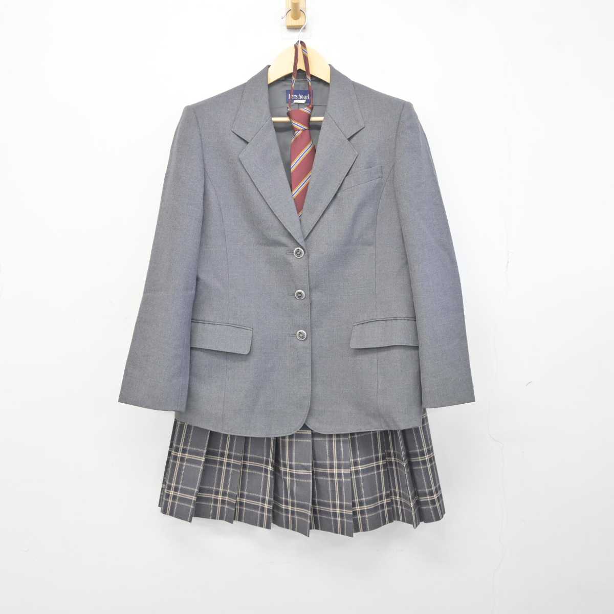 【中古】山口県 慶進中学校・高等学校 女子制服 3点 (ブレザー・スカート) sf042134