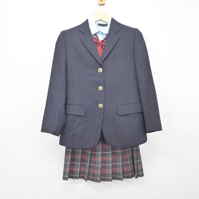 【中古】神奈川県 横浜商科大学高等学校 女子制服 5点 (ブレザー・シャツ・スカート) sf042135