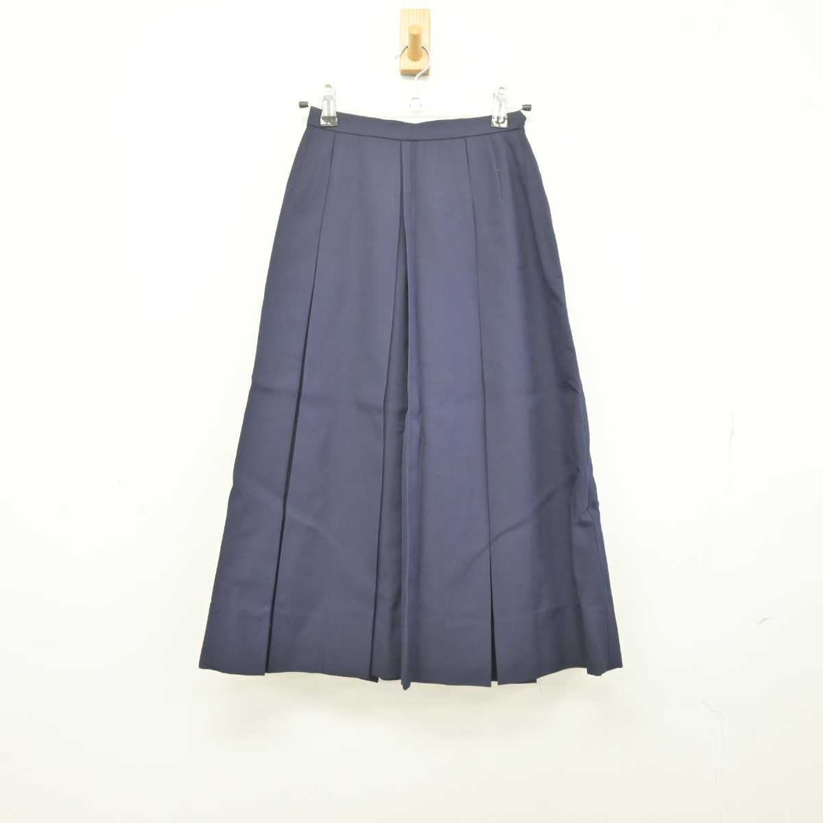 【中古】群馬県 前橋女子高等学校 女子制服 2点 (ベスト・スカート) sf042147