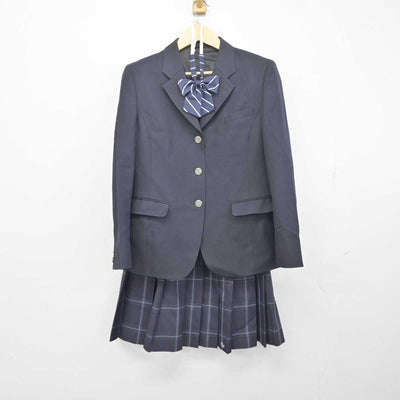 【中古】東京都 雪谷高等学校 女子制服 5点 (ブレザー・スカート) sf042148