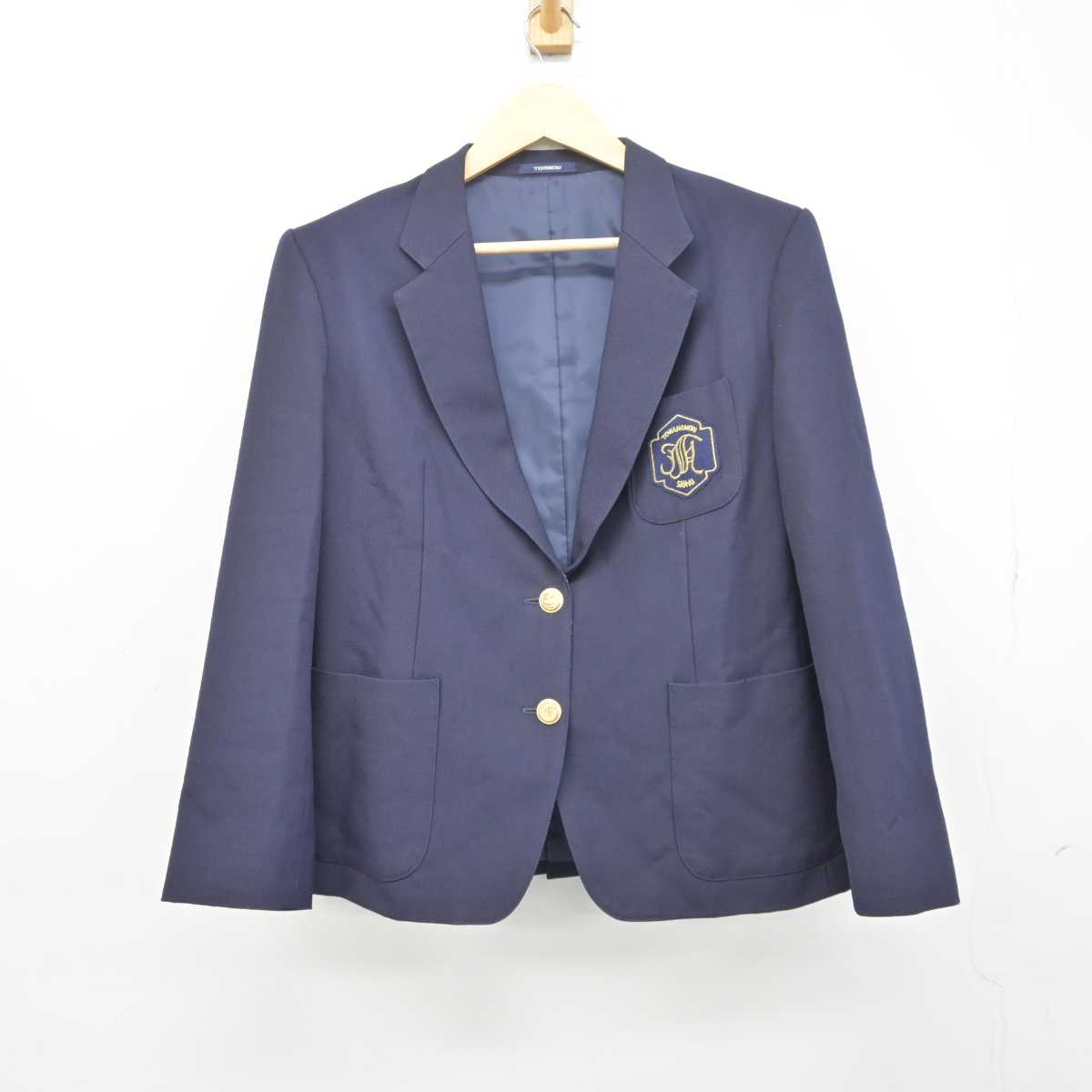 【中古】北海道 酪農学園大学附属とわの森三愛高等学校 女子制服 4点 (ブレザー・シャツ・スカート) sf042149