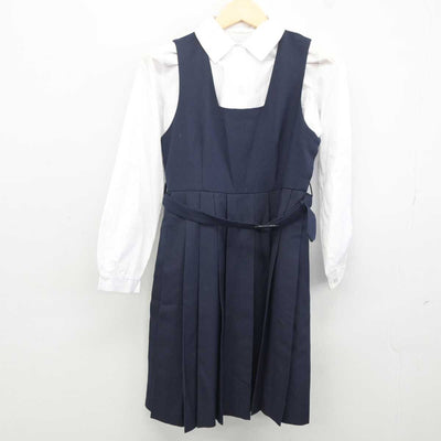 【中古】埼玉県 武里中学校 女子制服 3点 (ブレザー・シャツ・ジャンパースカート) sf042159