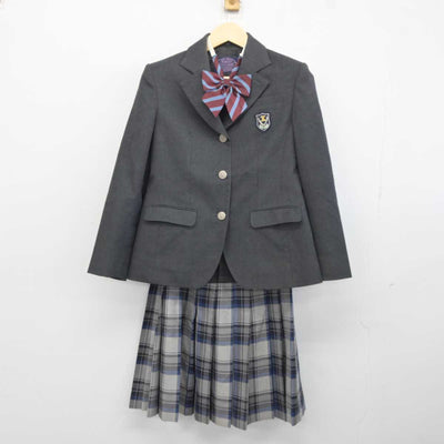 【中古】茨城県 神栖高等学校 女子制服 4点 (ブレザー・スカート・スカート) sf042161