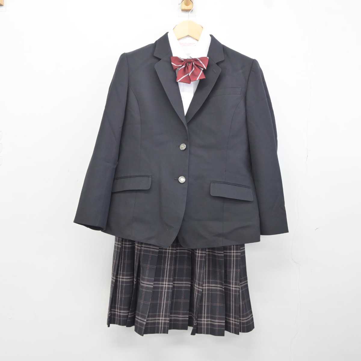 【中古】千葉県 柏特別支援学校 女子制服 5点 (ブレザー・シャツ・スカート) sf042163