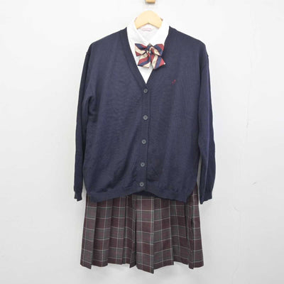 【中古】兵庫県 三田松聖高等学校 女子制服 5点 (ニット・シャツ・スカート) sf042170