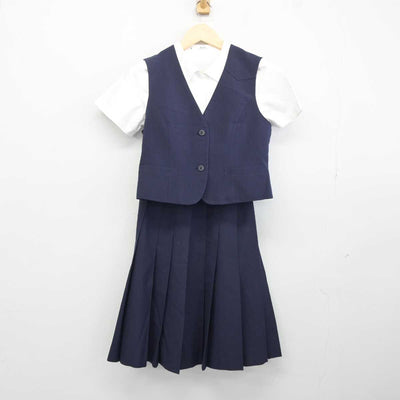 【中古】東京都 白鴎高等学校 女子制服 3点 (ベスト・シャツ・スカート) sf042194