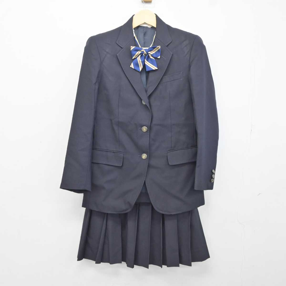 【中古】神奈川県 大和南高等学校 女子制服 3点 (ブレザー・スカート) sf042203