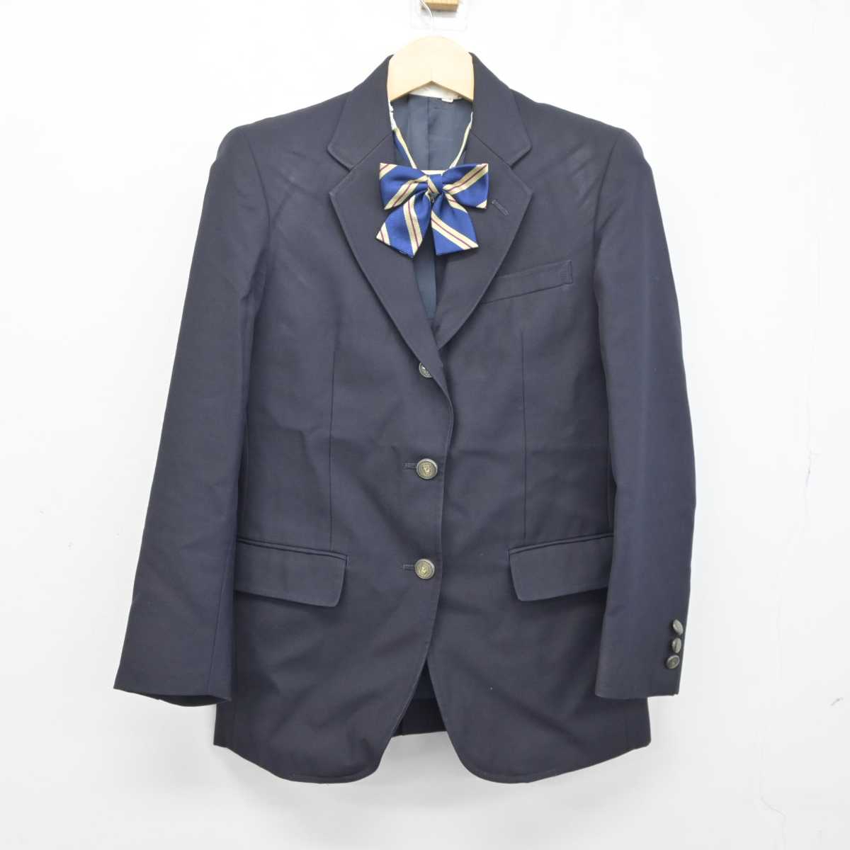 【中古】神奈川県 大和南高等学校 女子制服 3点 (ブレザー・スカート) sf042203