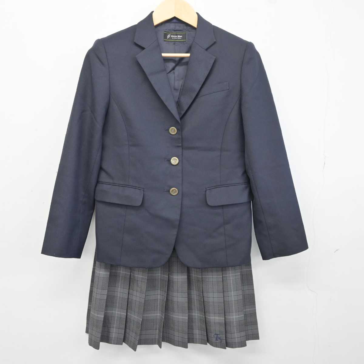 【中古】栃木県 高根沢高等学校 女子制服 3点 (ブレザー・スカート) sf042211