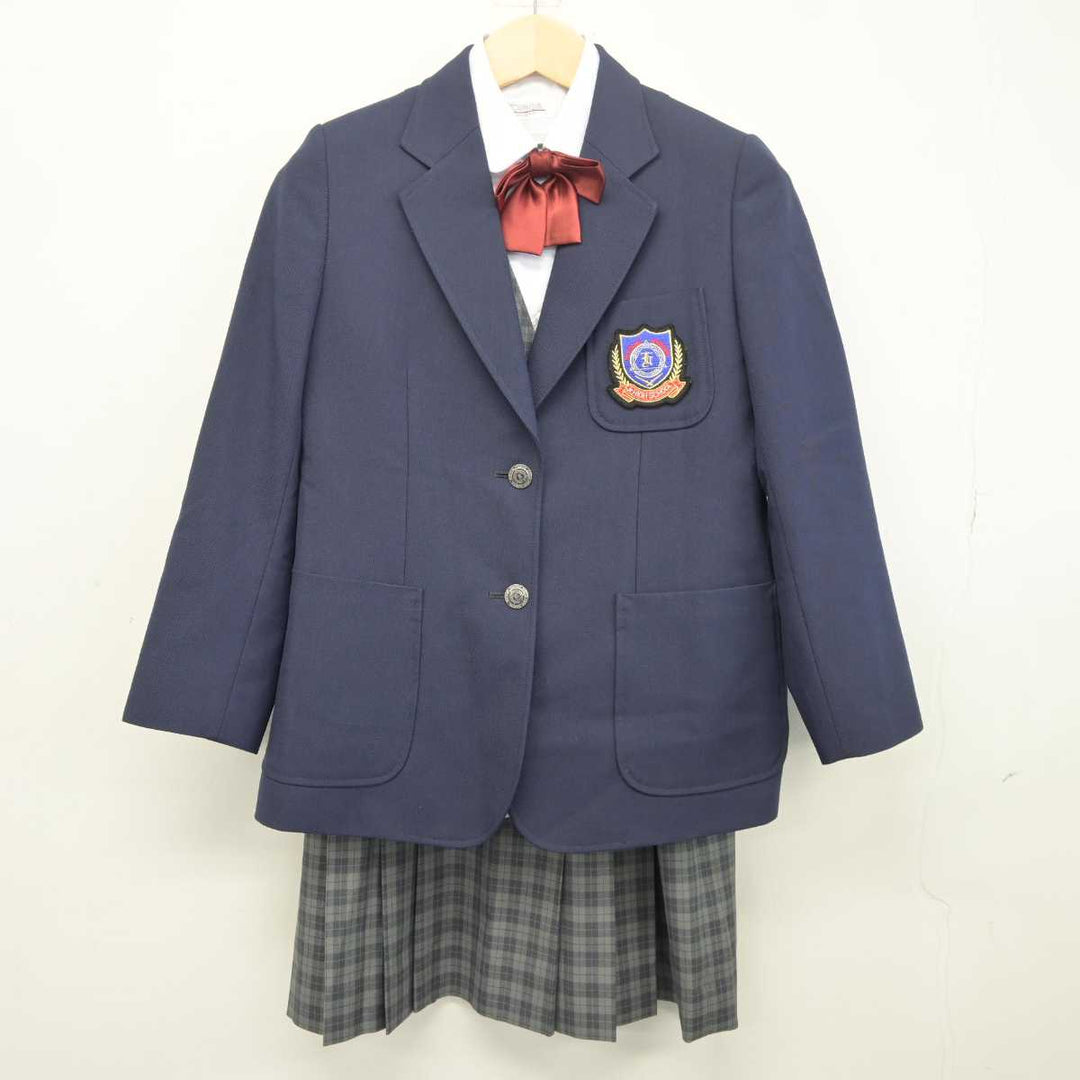 中古】神奈川県 睦合東中学校 女子制服 5点 (ブレザー・シャツ・スカート・ベスト) sf042218 | 中古制服通販パレイド