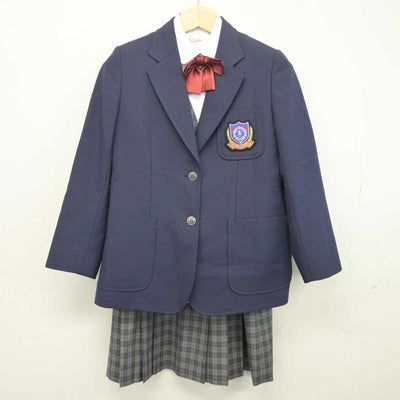 【中古】神奈川県 睦合東中学校 女子制服 5点 (ブレザー・シャツ・スカート・ベスト) sf042218