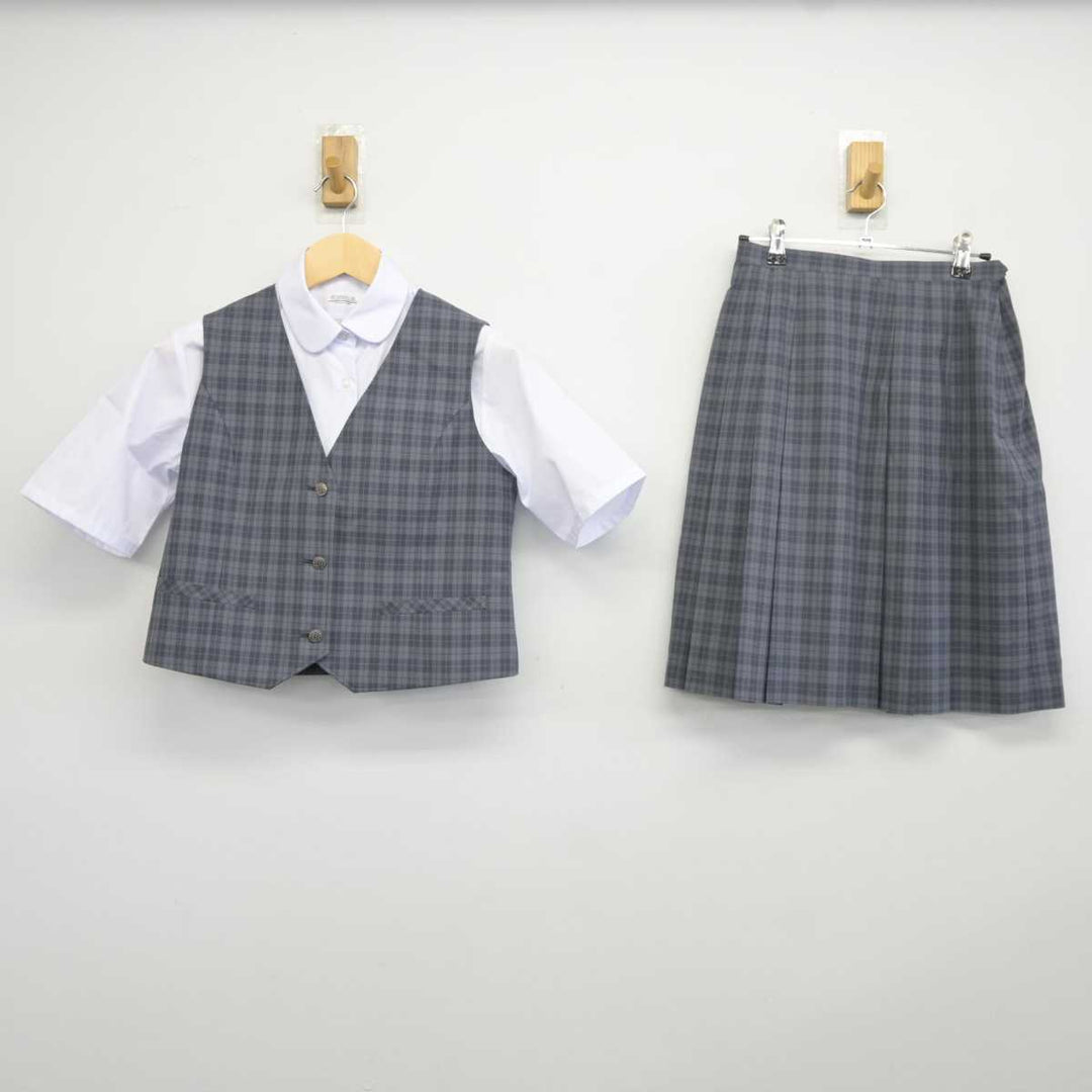 【中古】神奈川県 睦合東中学校 女子制服 3点 (ベスト・シャツ・スカート) sf042219 | 中古制服通販パレイド