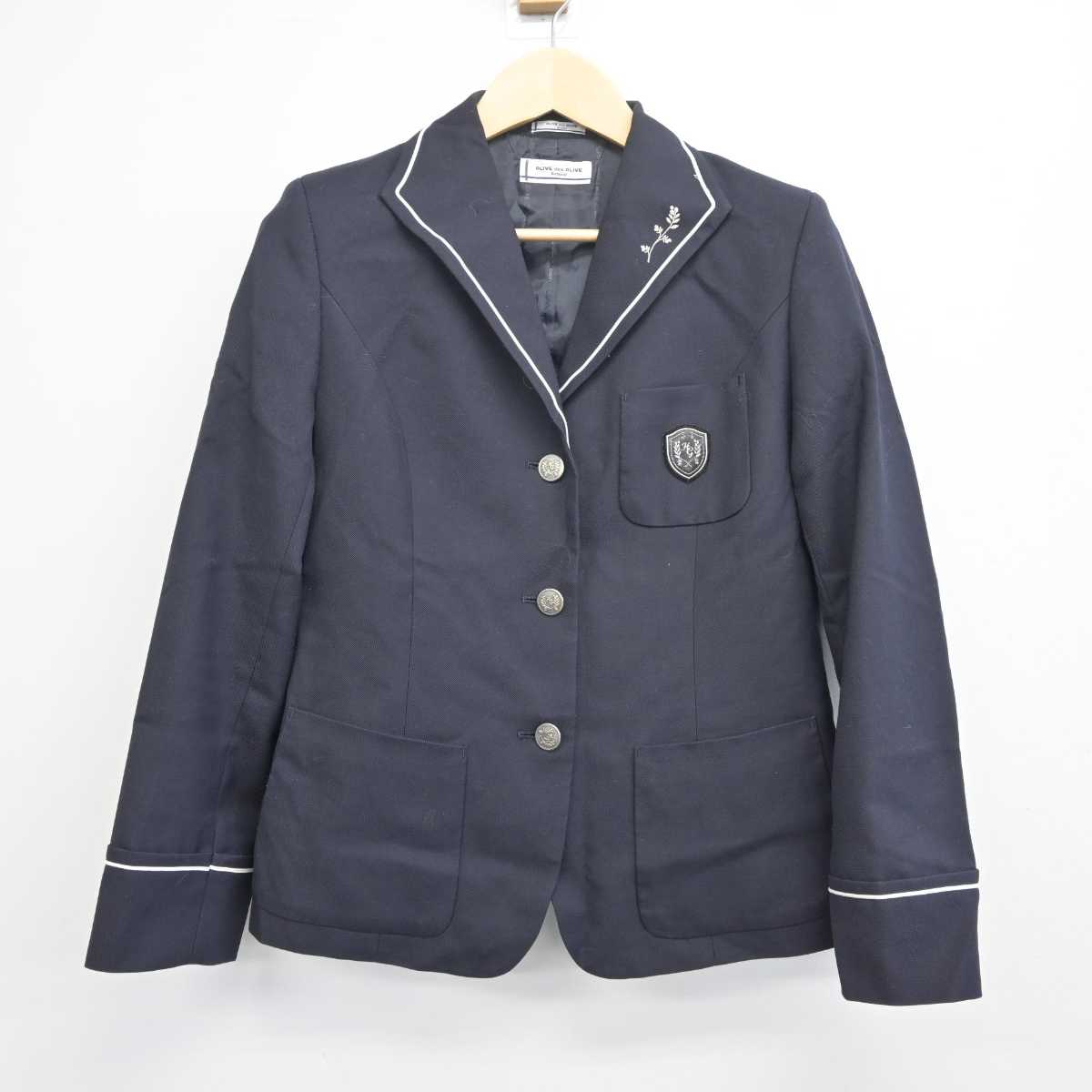 【中古】兵庫県 日ノ本学園高等学校 女子制服 2点 (ブレザー・スカート) sf042220