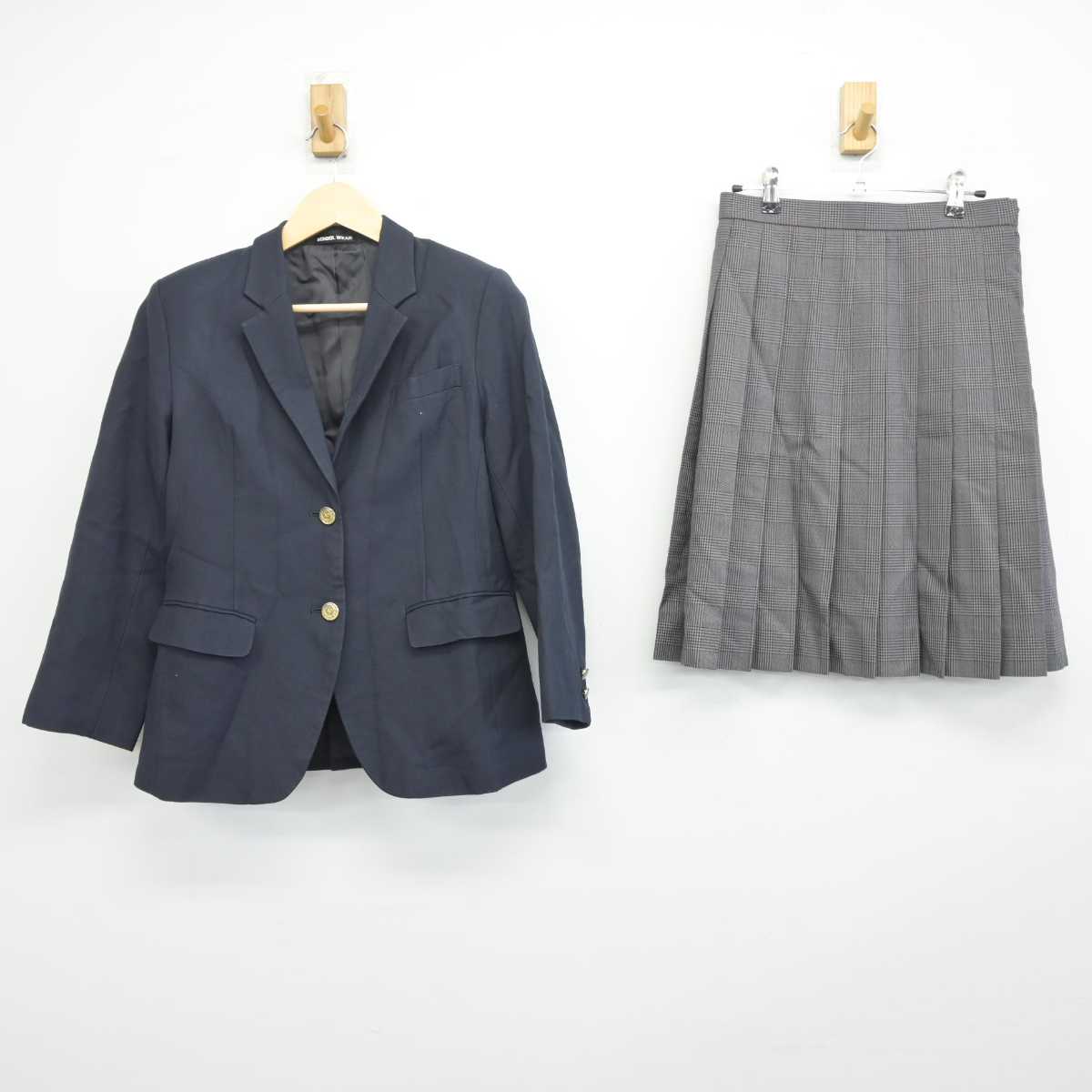 【中古】東京都 文京高等学校 女子制服 3点 (ブレザー・スカート) sf042227