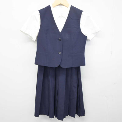 【中古】東京都 白鴎高等学校 女子制服 3点 (ベスト・シャツ・スカート) sf042231