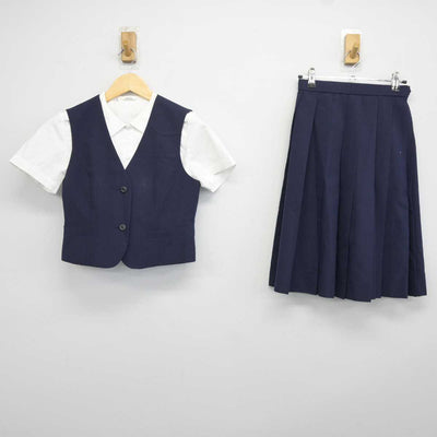 【中古】東京都 白鴎高等学校 女子制服 3点 (ベスト・シャツ・スカート) sf042231